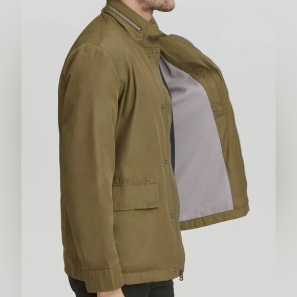 Cole Haan Mens Snap Front Packable Jacket - Picture 3 of 16